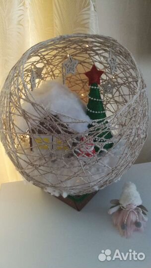 Зимний декор поделка