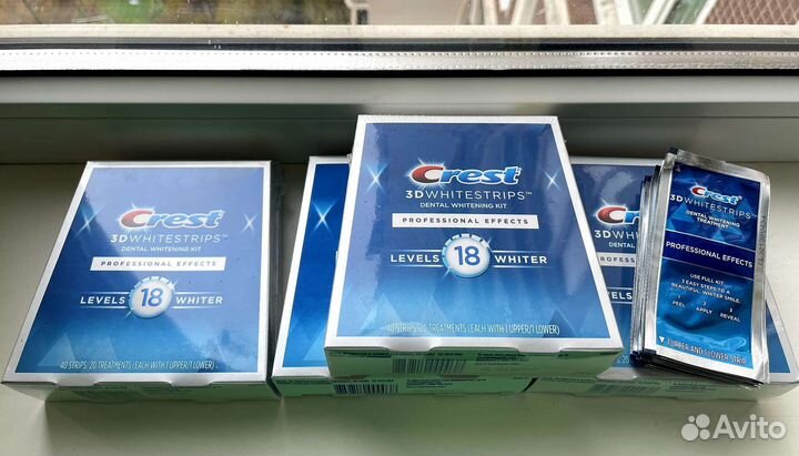 Полоски для отбеливания зубов Crest 18 Level