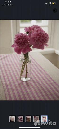 Дорожка на стол, раннер, лен