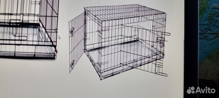 Клетка для животных с 2-мя дворцами металл