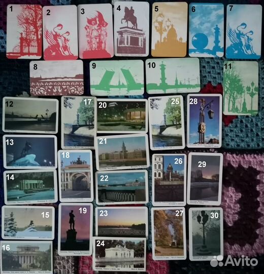 Календарики: Москва, Ленинград, Минск