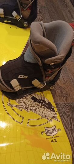 Сноуборд комплект Nitro 140 с креплениями Flow