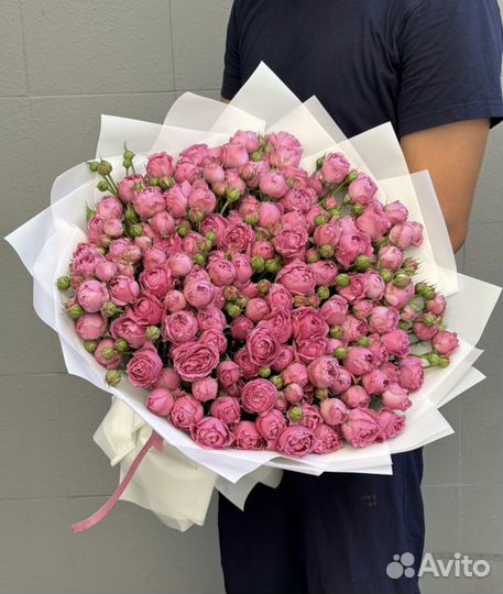 51 пионовидная роза, 101 роза