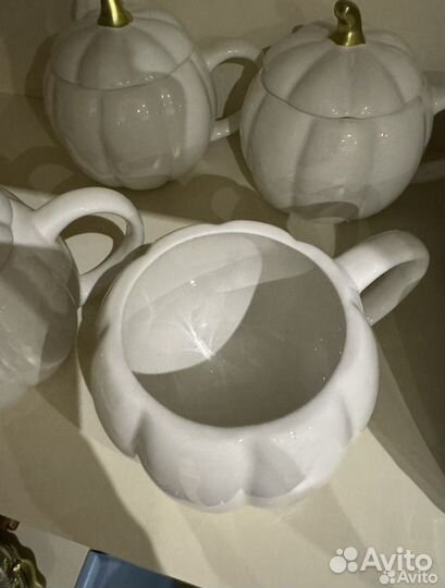 Кружка тыквы с крышкой новая