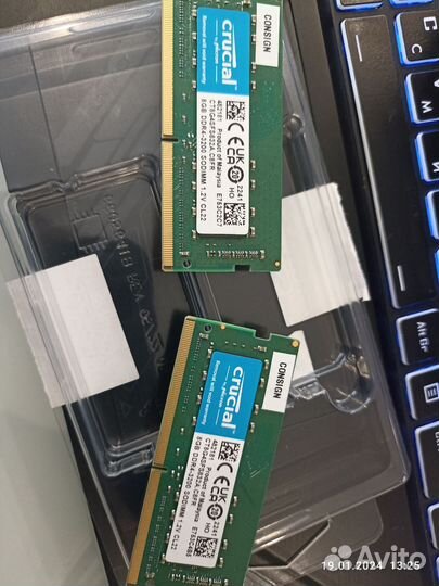 Оперативная память Crucial 8Гб SO-dimm DDR4