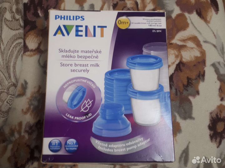 Контейнеры для хранения молока Philips Avent