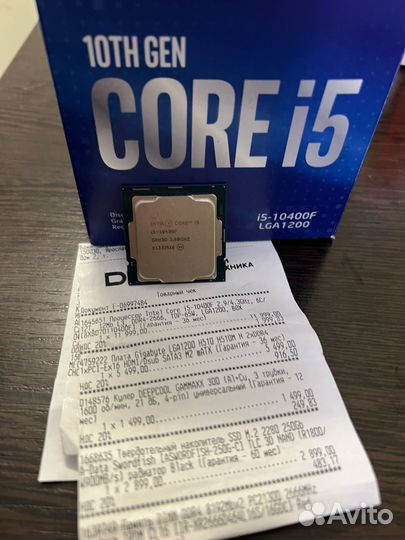 Процессор intel core i5 10400f