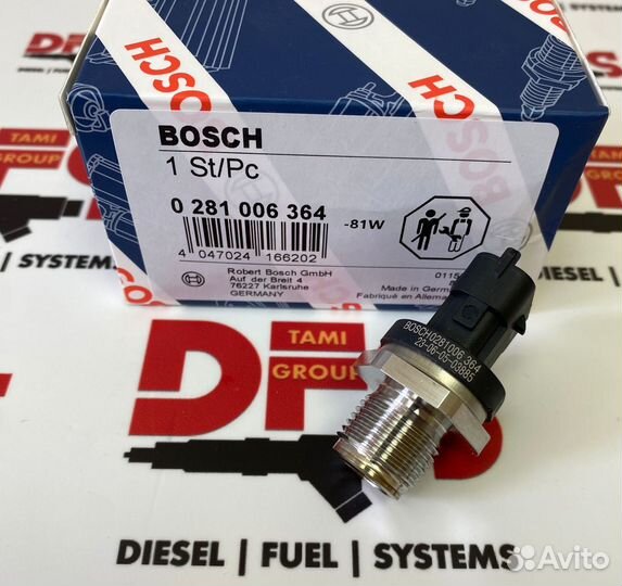 Датчик давления топлива в рампе 0281006364