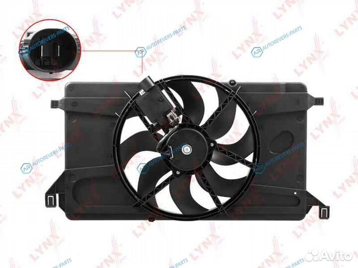 RF-1161 Вентилятор радиатора с кожухом