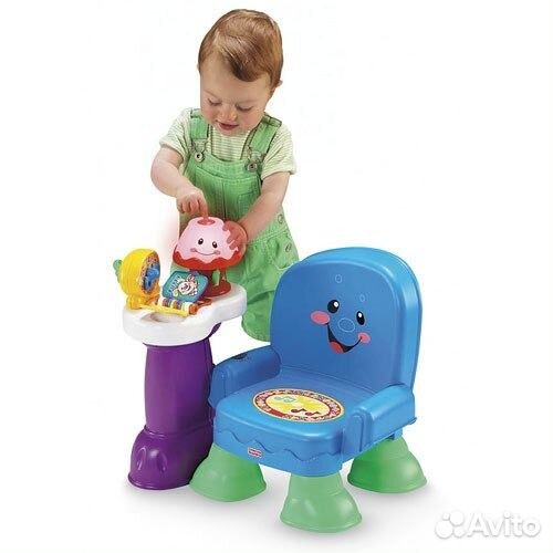 Fisher-Price музыкальный стульчик Смейся и учись