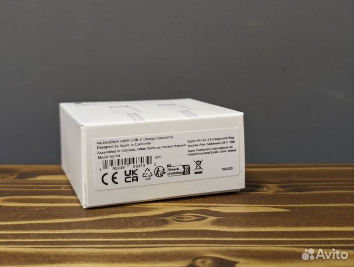 Кабель Apple 240W Charge Cable 2 метра USB-C