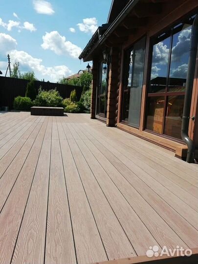 Террасная доска из дпк / Палубная доска