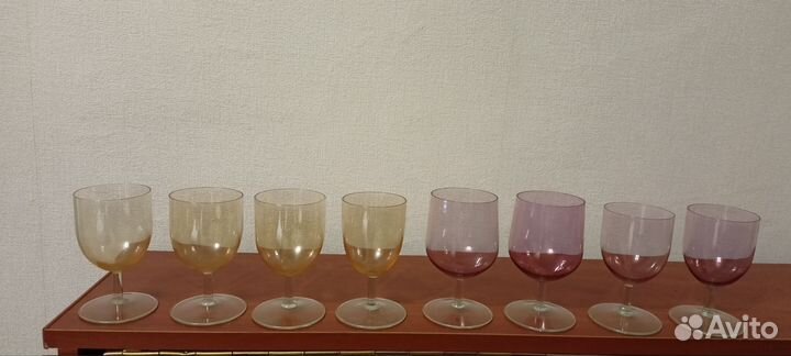 Фужеры Калининское цветное стекло