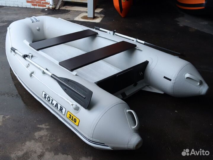 Лодка пвх Solar 310-К Оптима нднд #светло-серый