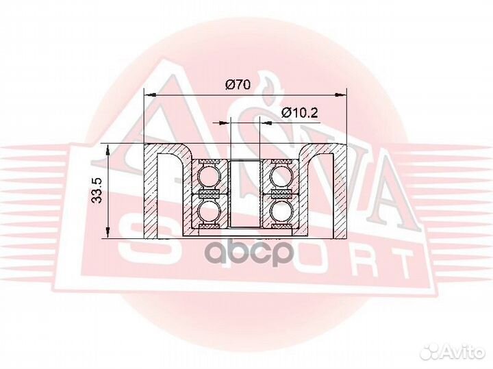 Ролик натяжной nsbp029 asva