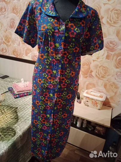 Халат женский новый(хлопок бязь) 54-60