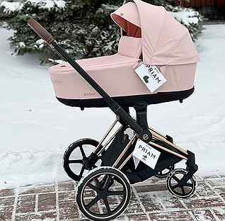 Коляска детская 2 в 1 Cybex priam 4 Peach Pink