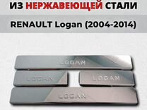 Накладки на пороги Renault Logan 2004-2014