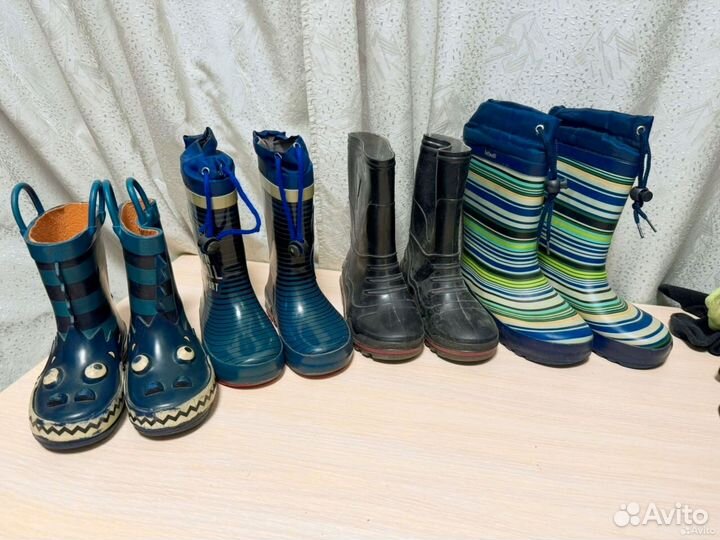 Сапоки резиновые 4 пары разм 23-28