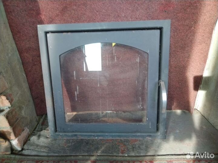 Дверца для камина со стеклом