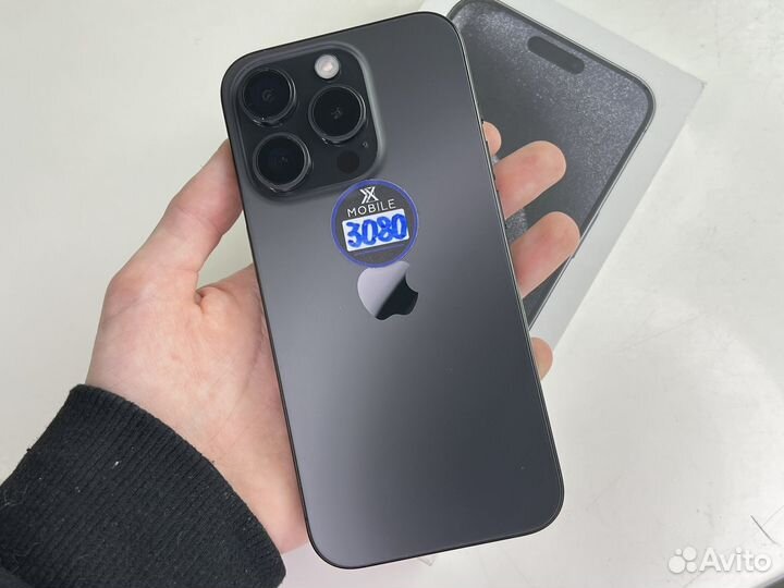 69 циклов 100% iPhone 15 Pro 128Gb Black sim+esim
