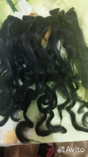 Накладные волосы на заколках