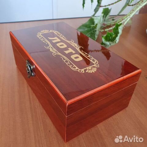 Игра настольное лото в лакированном ларце