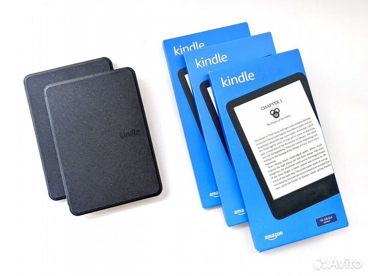 Новая Kindle 2022 16GB синяя оригинал + чехол