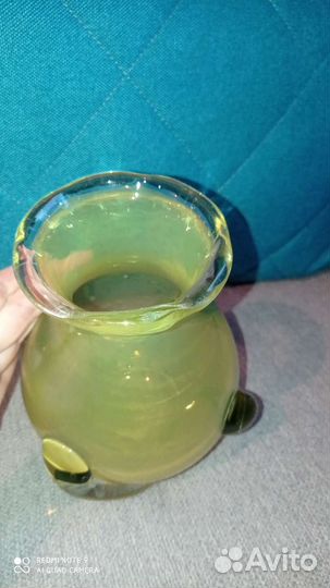 Ваза цветное стекло СССР