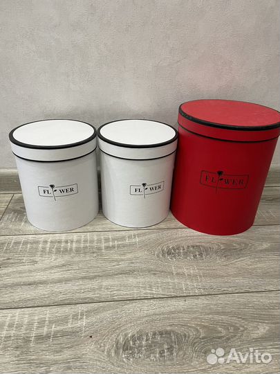 Шляпная подарочная коробка для цветов