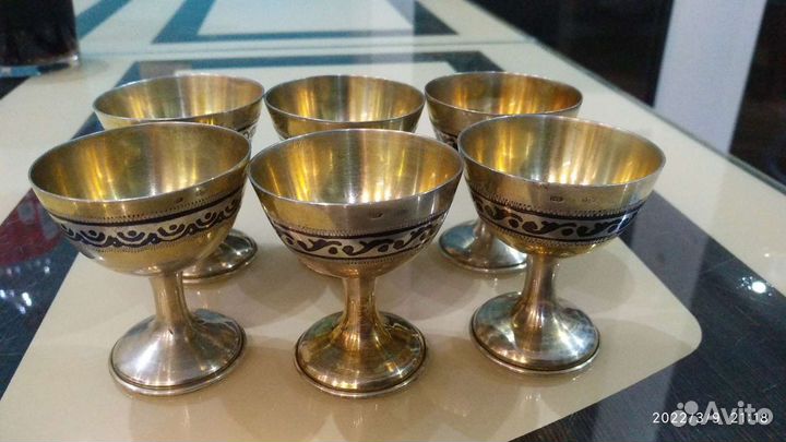 Серебряные рюмки СССР 875 пробы