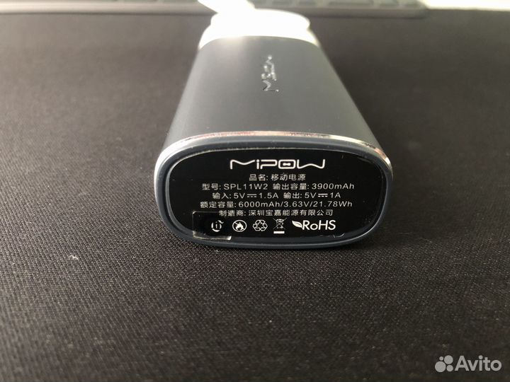 Powerbank MiPow для iPhone/Apple Watch 6000 mAh