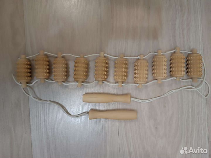 Массажер для шеи и спины, деревянный