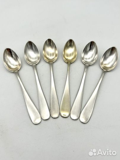 Ложки кофейные 6 шт. серебро 84 проба 88,1 гр