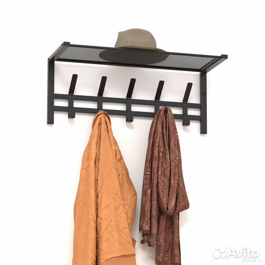 Вешалка с полкой 
