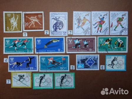Почтовые марки. Спорт