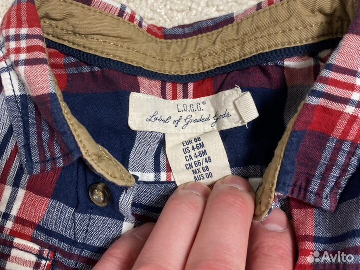 Рубашки для мальчика 68