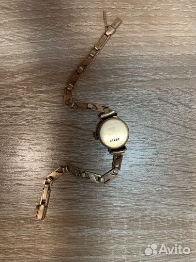 Золотые часы Луч женские 585 с бриллиантами СССР