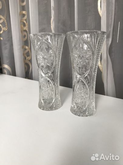 Ваза хрустальная винтаж СССР