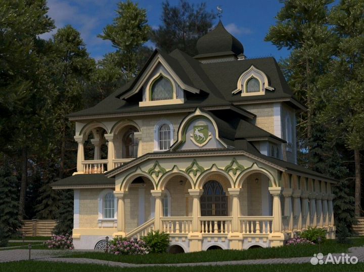 Готовый проект усадьб из газобетонного блока 220м2