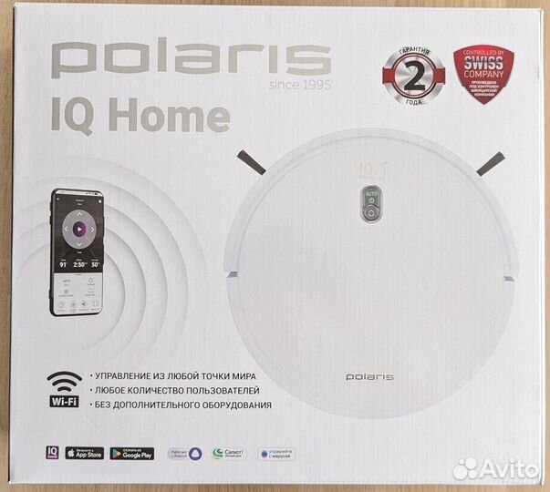 Робот-пылесос Polaris pvcr 3600 wifi IQ Home белый