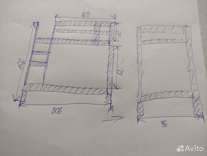 Двухъярусная кровать IKEA бу