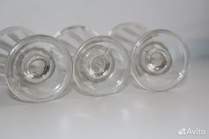 Старые старинные рюмки лафитники 3шт