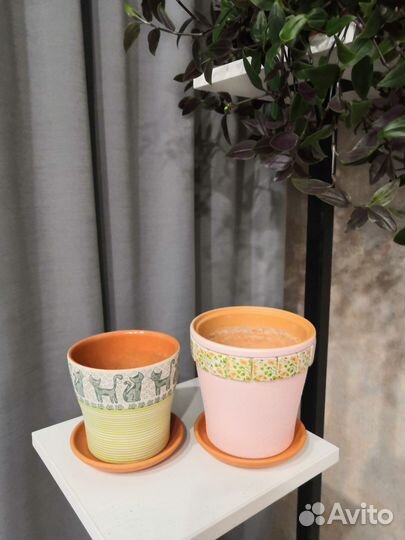 Горшок для цветов керамика