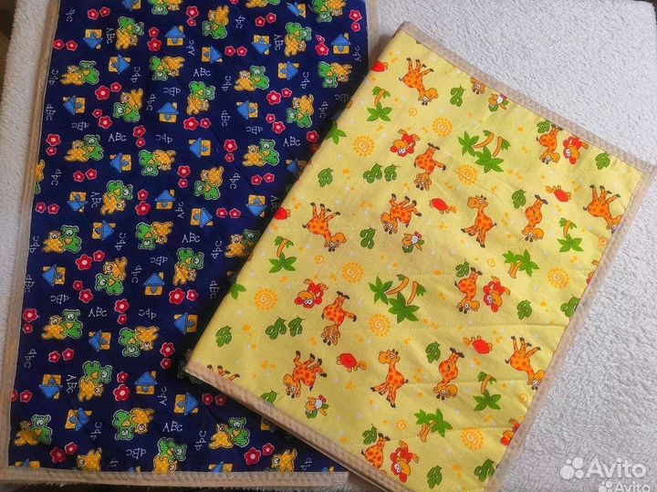 Пеленки непромокаемые впитывающие, многоразовые