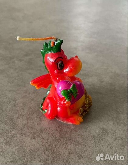 Сувенир. Свечка дракон символ 2024г