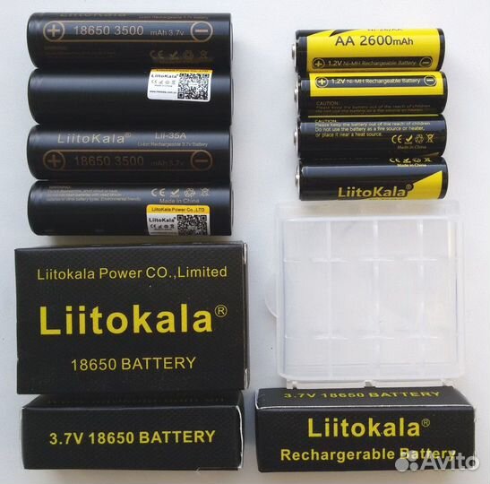Батарейки LiitoKala 18650 AA