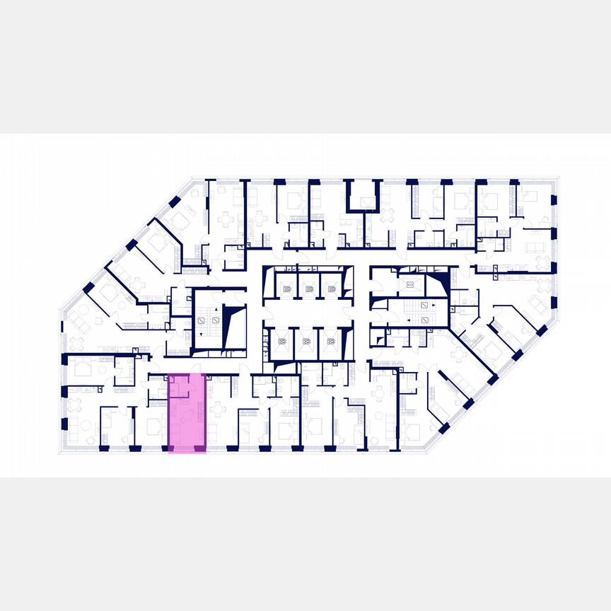 Квартира-студия, 23,2 м², 45/55 эт.