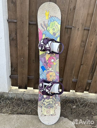 Сноуборд с креплениями 140