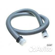 Шланг для пылесоса 1,8 м, серый с фитингами, зам